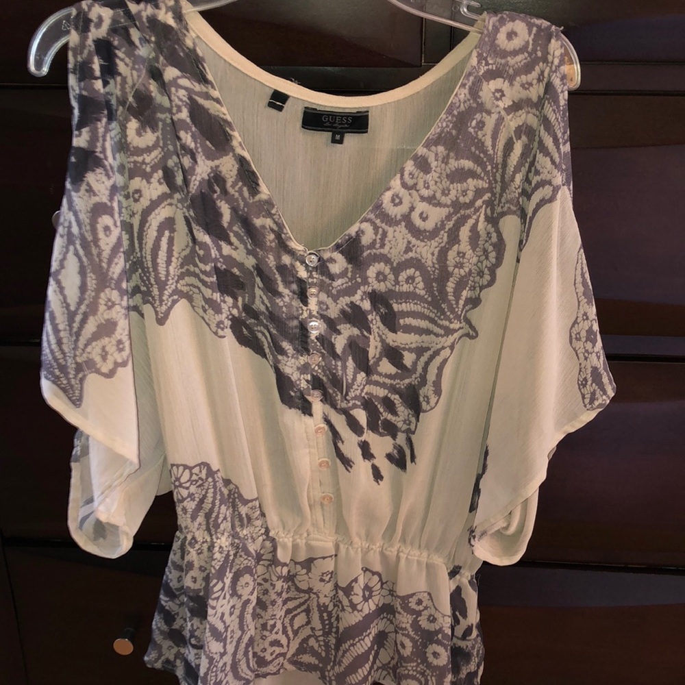 Guess sheer and sexy top